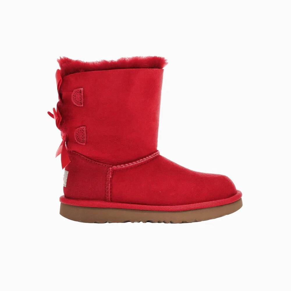 NEW UGG toddler bailey bow ii boot in ribbon red
